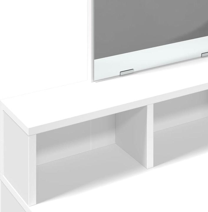 Actual product image VidaXL Dressing Table with Mirror (80 x 41 x 144.5 cm)