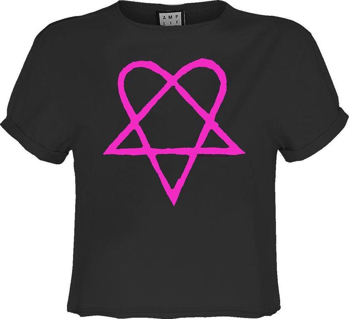 Amplified Heartagram Kurzes Top