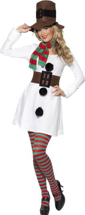 Actual product image Smiffys Womens/Ladies Miss Snowman Costume Set (M)