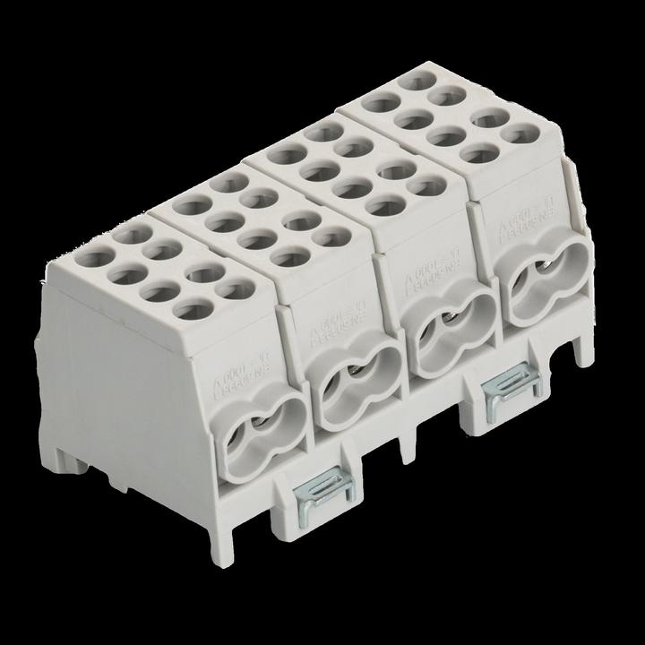 Produktbild Pollmann Elektrotechnik Hauptleitungsabzweigklemme grau 4-pol 25qmm HLAK-25 4/8gr-S 1
