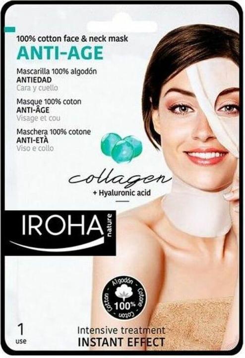 Actual product image Iroha Nature Nature - Cotton Face & Neck Mask Anti-Age (30 ml)