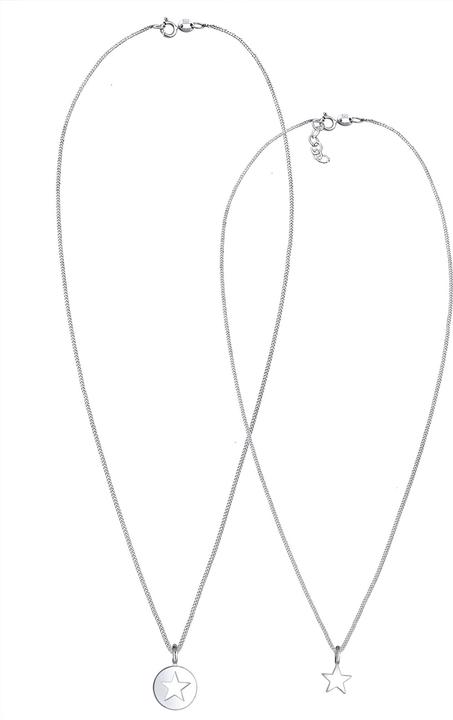 Image du produit Elli Mutter Kind Set Stern-Anhänger Cut Out Design (Argent Sterling, 45 cm)