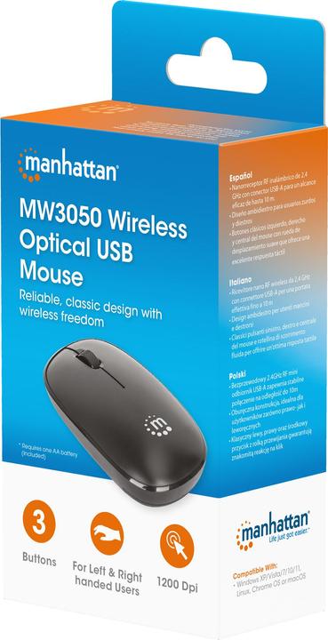 Produktbild Manhattan MW3050 Kabellose USB-Maus (Kabellos)