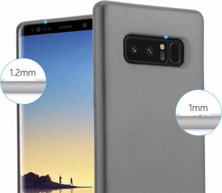 Actual product image Cadorabo TPU Matt Metallic Cover (Samsung Galaxy Note 8)