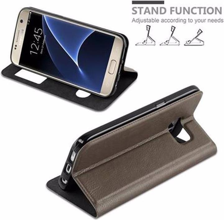 Produktbild Cadorabo Book mit View Doppelfenster Cover (Samsung Galaxy S7)