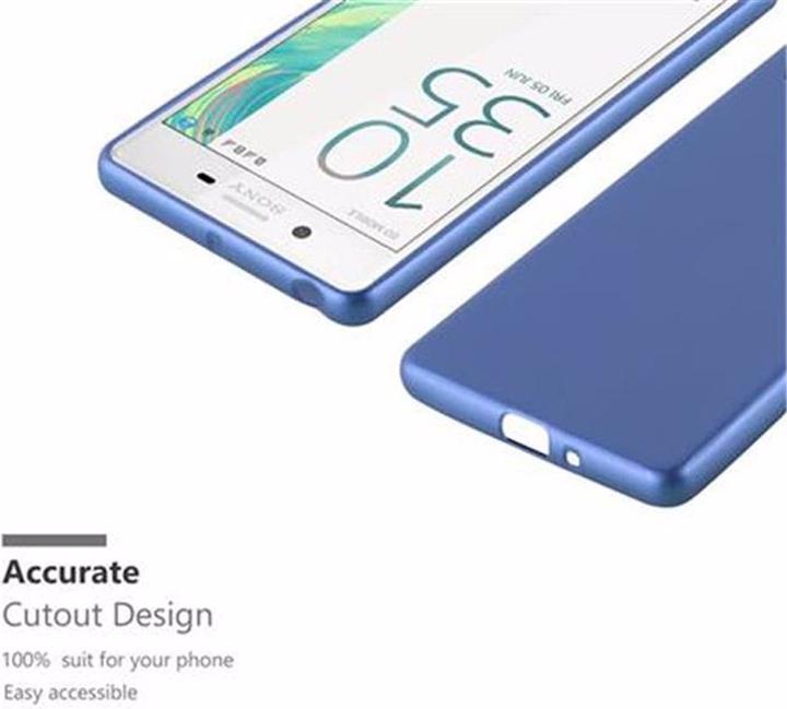 Actual product image Cadorabo TPU Matt Metallic Cover (Sony Xperia X)
