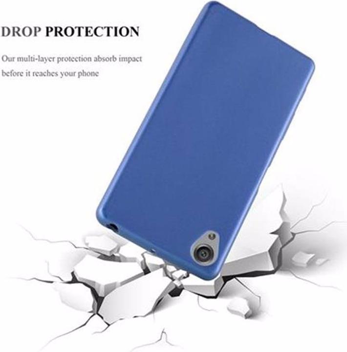 Actual product image Cadorabo TPU Matt Metallic Cover (Sony Xperia X)