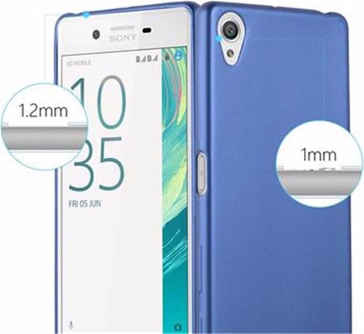 Actual product image Cadorabo TPU Matt Metallic Cover (Sony Xperia X)