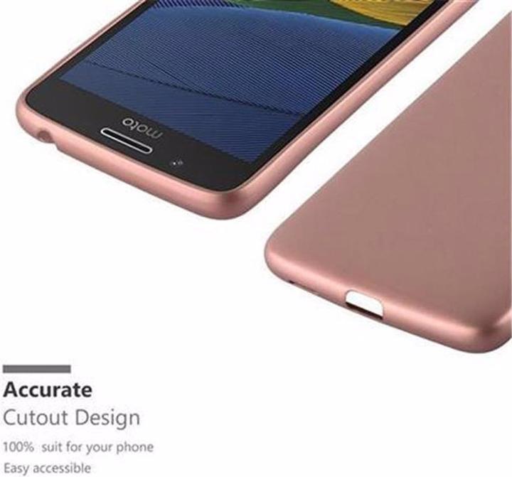 Actual product image Cadorabo TPU Matt Metallic Cover (Motorola Moto G5)