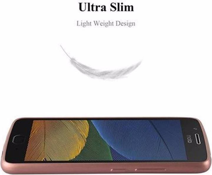 Actual product image Cadorabo TPU Matt Metallic Cover (Motorola Moto G5)