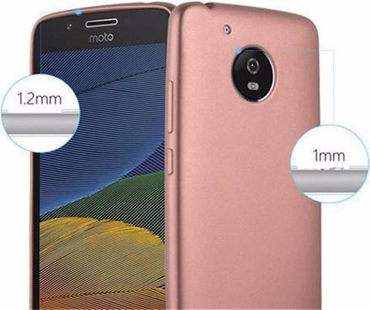 Actual product image Cadorabo TPU Matt Metallic Cover (Motorola Moto G5)