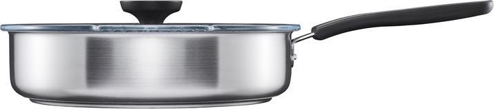 Actual product image Fiskars PAN SAUTE FF 26CM CER COAT W LID 1072314 (26 cm, Frying pan, Stainless steel)
