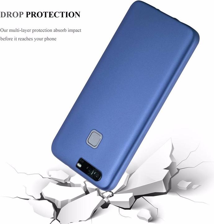 Image du produit Cadorabo Couverture métallique mate TPU (Huawei P9 Plus)