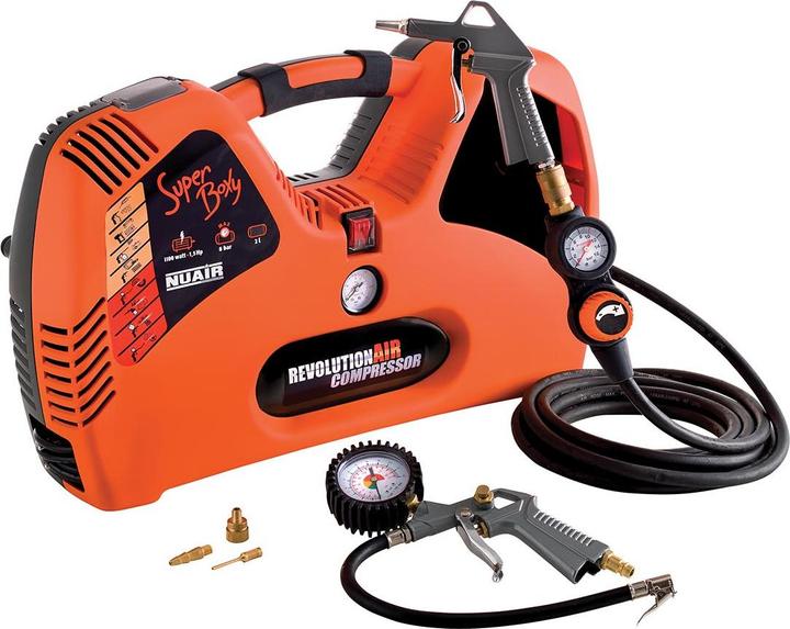 Image du produit Nuair Compresseur sans huile - Super Boxy - 2 L / 1.5 hp / 8 bar (8 bar, 2 l)