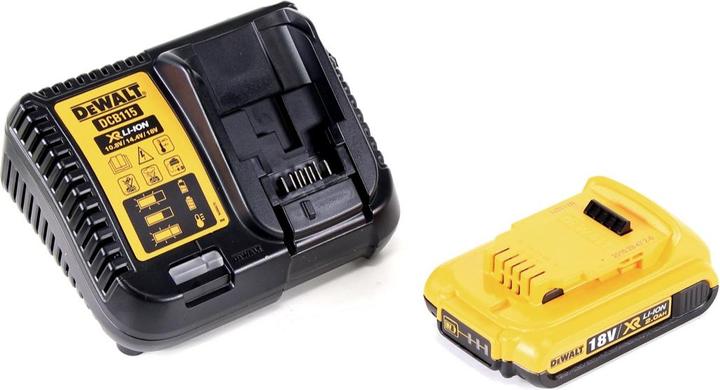 Actual product image DeWalt DCW 210 D1 Ponceuse excentrique sans fil et sans balais 18V 12.000U/min 125 mm + 1x battery (Eccentric grinder)