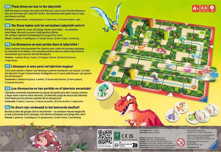 Produktbild Ravensburger Dino Junior Labyrinth (Deutsch, Französisch, Niederländisch, Spanisch, Englisch, Italienisch, Isländisch)