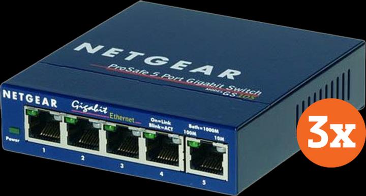 Image du produit Netgear GS105 3-Pack