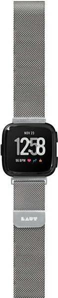 Laut Pasek Steel Fitbit Versa silver/srebrny 35154 (Acier inoxydable, Matières plastiques)