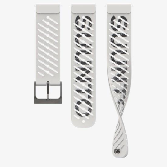 Suunto 22 Ath5 Silicone Strap Pearl White S+M (22 mm, Silikon)
