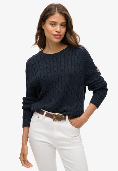 Produktbild Superdry Lässiger Strickpullover mit Zopfmuster (8)
