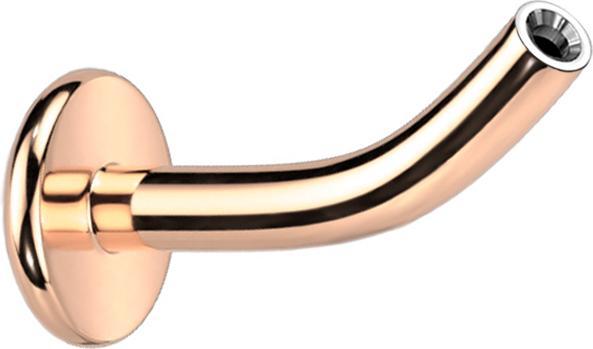 Immagine prodotto Star Piercing Micro Threadless Labret-Stab Banane rosegold (Titanio G23, senza ottone)