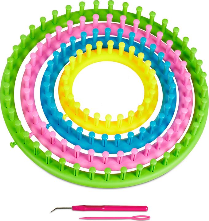 Actual product image Relaxdays Knitting ring set