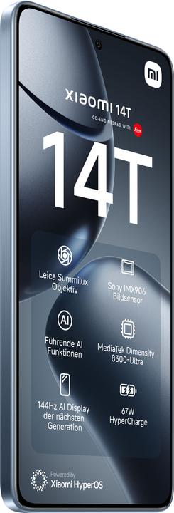 Actual product image Xiaomi 14T + Curved Gaming Monitor 30" Launch Bundle (256 GB, Titan Blue, 6.67", Dual SIM, 50 Mpx, 5G)
