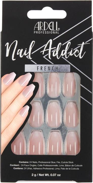 Ardell Nail Addict French Fade 28 Stk (Kunstnägel, Nude)