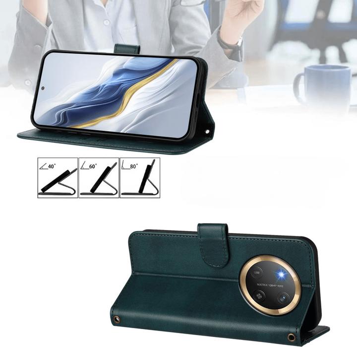Actual product image Cover-Discount HONOR Magic7 Lite – Wildleder Look Etui im Vintage Design (Honor Magic7 Lite)