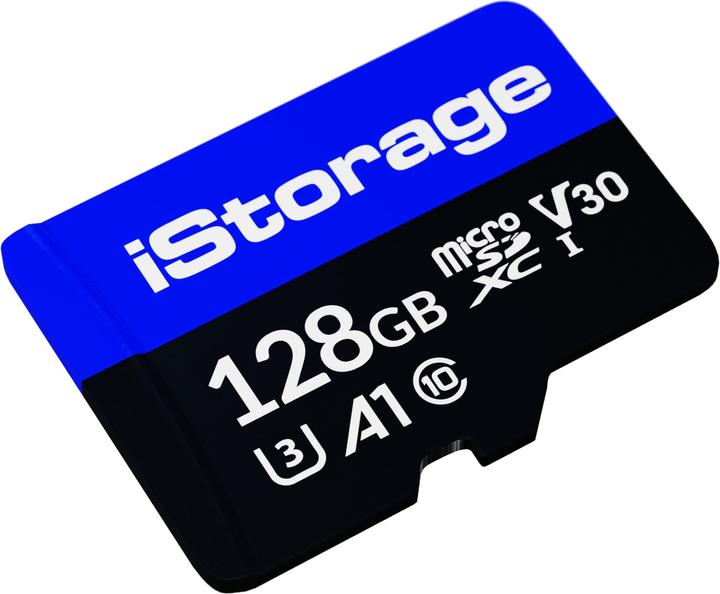 Image du produit iStorage microSD (1-Pack) (128 Go, microSDXC, U3, UHS-III)