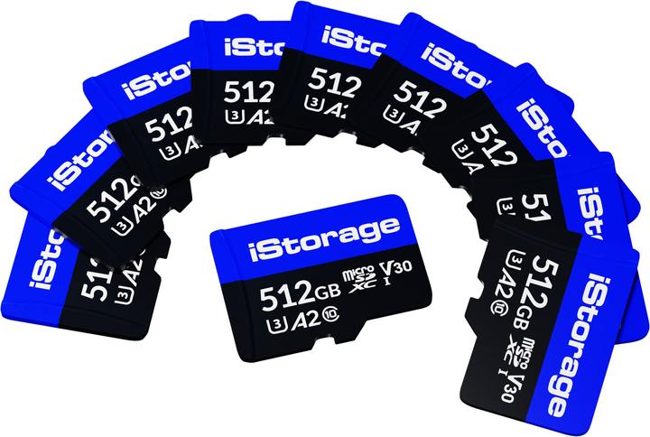 Image du produit iStorage microSD Card (10-Pack) (512 Go, microSDXC, U3, UHS-III)