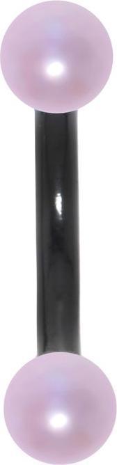 Immagine prodotto Bijouteria Piercing sopracciglio (Rivestimento PVD (nero), Perla sintetica, Acciaio chirurgico 316L)