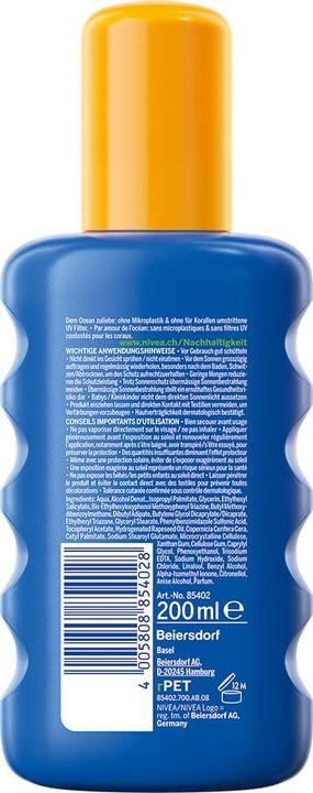 Productafbeelding NIVEA Beschermen & Bevochtigen (Zonnebrandspray, SPF 30, 200 ml, 229 g)