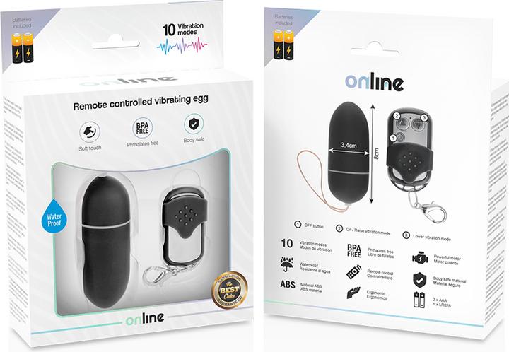 Produktbild Online Remote Control Vibrating Egg L - Black