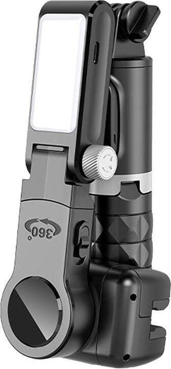 Actual product image Apexel Gimbal/tripod Q18 with light (black) (Smartphone, 0.25 kg)