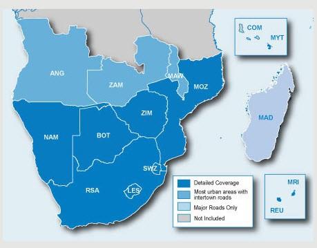 Produktbild Garmin City Navigator Südafrika MicroSD/SD