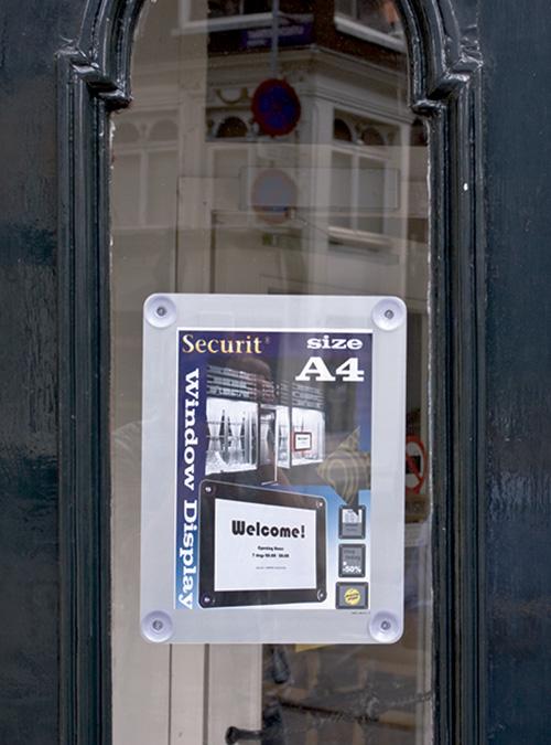 Produktbild Securit Fenster-Plakatrahmen, DIN A4, grau