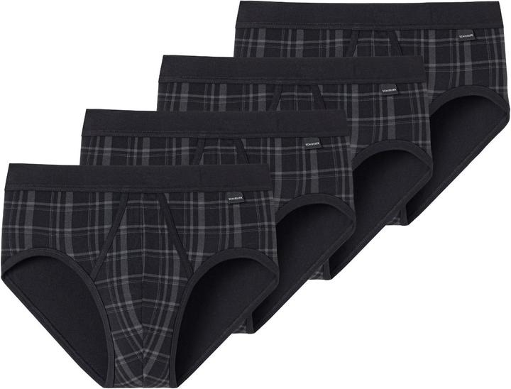 Actual product image Schiesser 4-pack Original Classics fine-rib sports briefs with Eingriff (4XL, pack of 4)