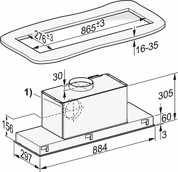 Image du produit Miele Da 2390 (Hotte intégrée)