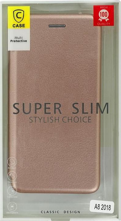 Image du produit OEM Samsung Flip Cover pour A8 2018 or rose (Samsung Galaxy A8 (2018))