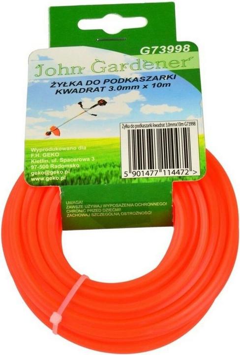 Produktbild GEKO Mähfaden, 3,0 mm, 10 m, Vierkantprofil, Nylon (Rasenmäher)