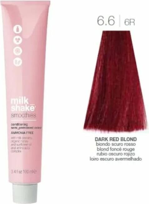 Immagine prodotto Milk_Shake Vopsea semipermanente Smoothies 6.66R, Biondo Inchis Rosu, 100ml (6.66R Biondo scuro rosso)