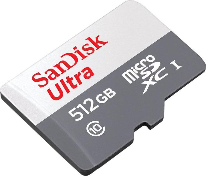 Immagine prodotto SanDisk Ultra Lite microSDXC Ad. 512GB 100MB/s (512 GB, microSDXC, U1, UHS-I)