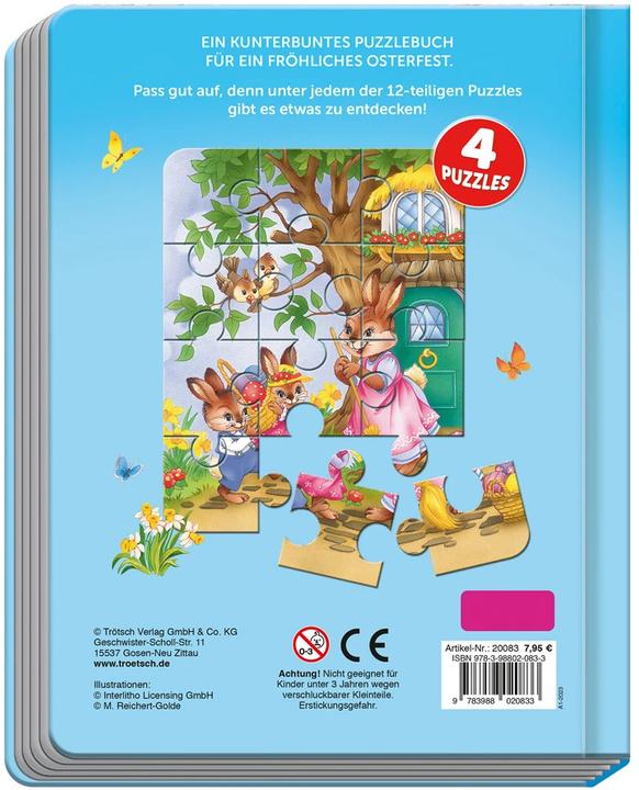 Produktbild Mein liebstes Oster-Puzzlebuch (Deutsch, Trötsch Verlag GmbH & Co. KG, 2024)