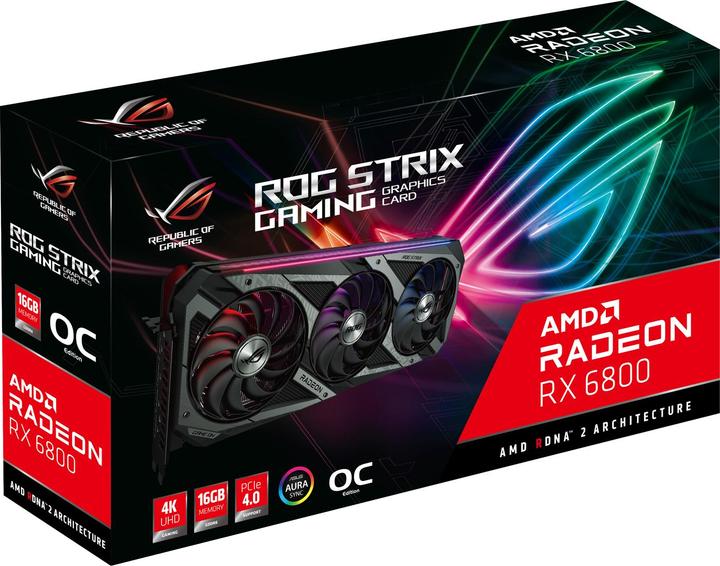 Actual product image ASUS Radeon ROG STRIX RX 6800 O16G GAMING (16 GB)