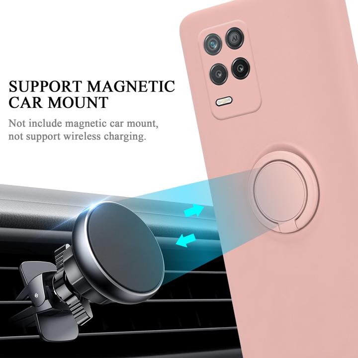 Produktbild Cadorabo TPU Liquid Ring Silicone Case Hülle für Realme 8 5G / V13 / Q3 / Q3i / Narzo 30 5G (Realme V13, Realme Narzo 30 5G, Realme Q3i 5G)