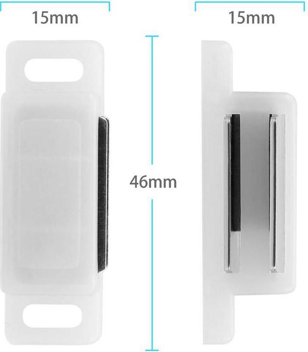 Image du produit Intirilife 10x loqueteaux magnétiques en BLANC