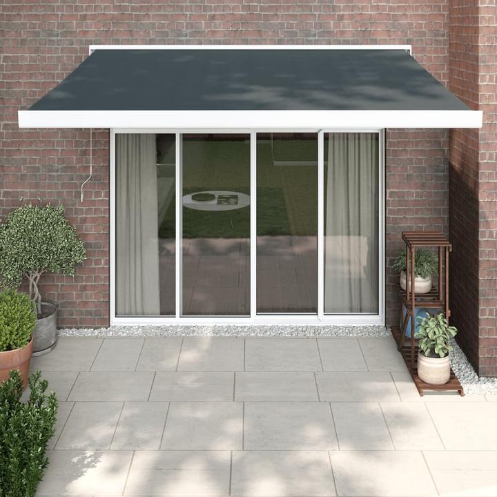 Produktbild VidaXL Gelenkarmmarkise Anthrazit 3,5x2,5 m Stoff und Aluminium (2.50 m)