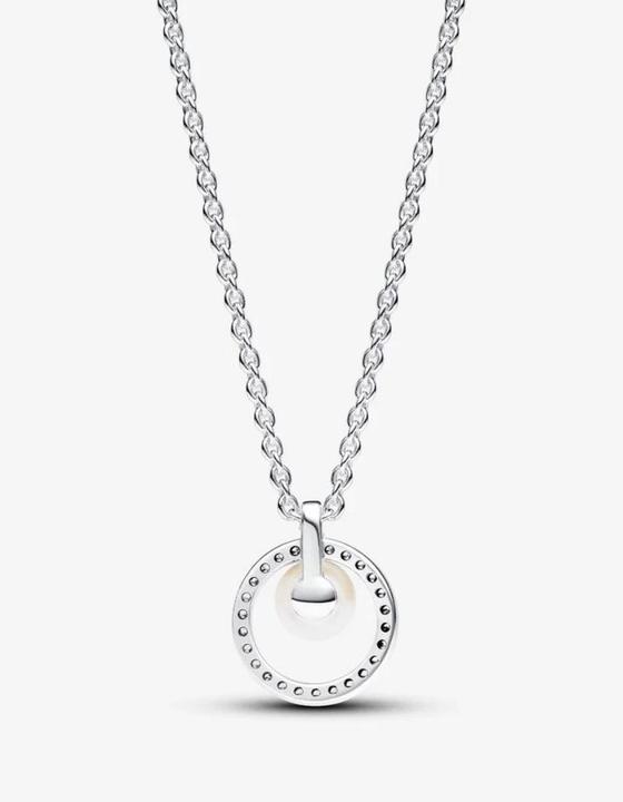 Immagine prodotto Pandora Collana con perle d'acqua dolce trattate e pavé (Argento 925, 45 cm)