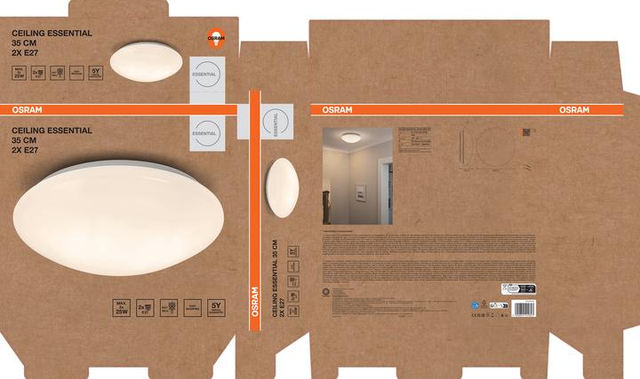 Produktbild Osram ESSENTIALS CEILING RETROFIT LUMINAIRE 350mm 2xE27 (E27)